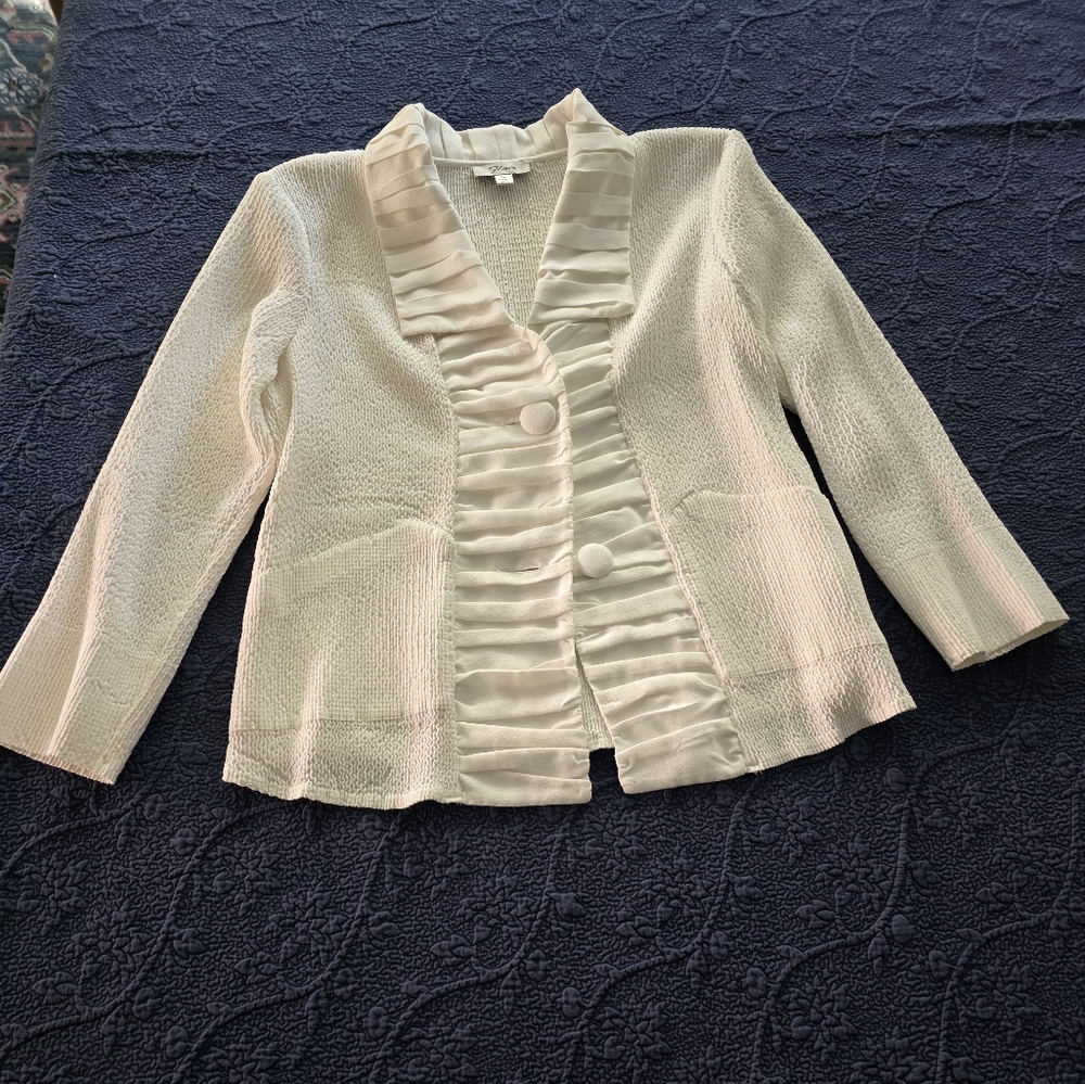 Elegant White Women's Jacket